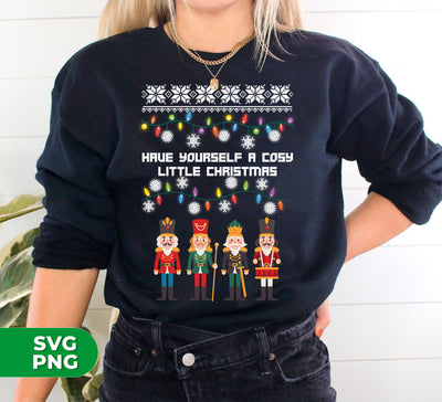 Have Your Self A Cosy Little Christmas, Christmas Pattern, Digital Files, Png Sublimation