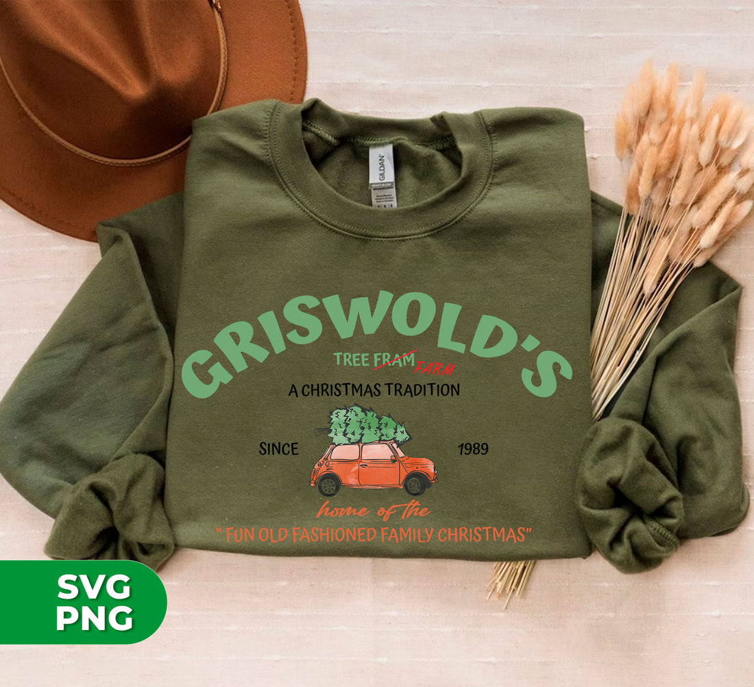 Griswold's Tree Farm offers digital files for printing with a PNG sublimation process. Celebrate Christmas with a fun old-fashioned family experience! Printed with vibrant colors and lasting detail, you'll build a joyful holiday tradition.