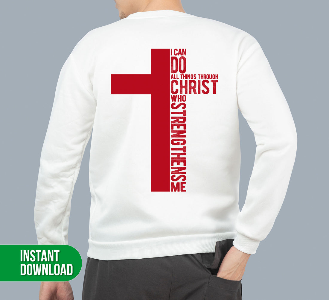 This premium high resolution digital file collection, which includes I Can Do All Things Through Christ Who Strengthens Me PNG Sublimation, is perfect for creating customized apparel, mugs, banners, and more. Its versatile features make it the perfect choice for all of your creative needs.