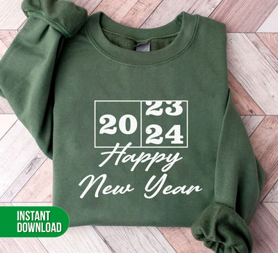 Happy New Year, New Year 2024, 2024 Is Coming, Digital Files, Png Sublimation