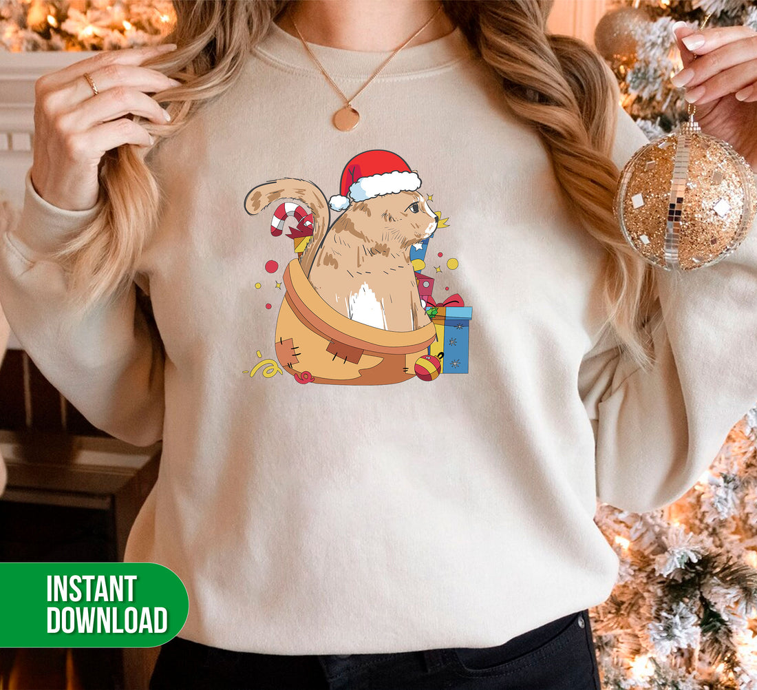 This trendy Christmas gift is perfect for any cat lover! Featuring a lazy cat in a festive Christmas setting, this digital file is perfect for sublimation and will make a unique addition to any holiday gift. Get your Poor Cat Xmas Gift today!