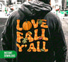 Love Fall Y'All, Love Fall, My Fall Season, Fall Season, Digital Files, Png Sublimation