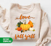 Love Fall Y'All, Fall Season, Fall Pumpkin, Love Fall, Digital Files, Png Sublimation