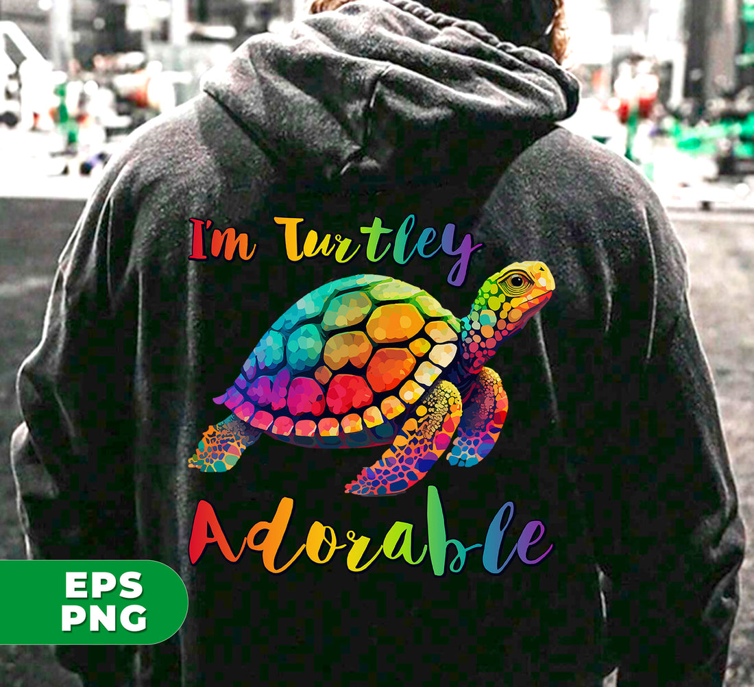 As a digital file, I'm Turtley Adorable and available in colored, cute, and cool turtle designs. Use my PNG sublimation to easily transfer my charming image onto any material.