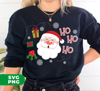 Cute Santa Claus, Ho Ho Ho Santa, Love Funny Santa, Trendy Christmas, Digital Files, Png Sublimation