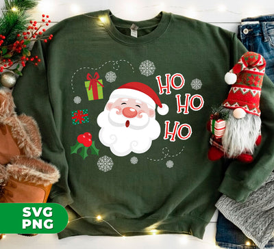 Cute Santa Claus, Ho Ho Ho Santa, Love Funny Santa, Trendy Christmas, Digital Files, Png Sublimation