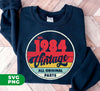 Est 1984, Vintage 1984, 1984 Birthday, All Original Parts, Digital Files, Png Sublimation