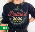 Get ready to say goodbye to work and hello to retirement with the Officially Retired 2024 digital files! With this convenient download, you'll have access to Not My Problem Anymore and Love To Retiring designs in high-quality PNG format. Enjoy your well-deserved time off without worrying about the stress of work anymore. Hurry and grab these sublimation files now!