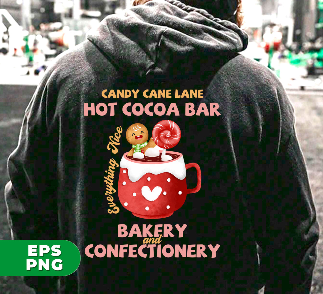 Indulge in the festive flavors of Candy Cane Lane Hot Cocoa Bar. This trendy holiday treat, created by expert bakers and confectionery artisans, is sure to satisfy your sweet tooth. With digital files and png sublimation, you can add a touch of Christmas to all your hot cocoa creations. Get yours now and enjoy the holiday season!