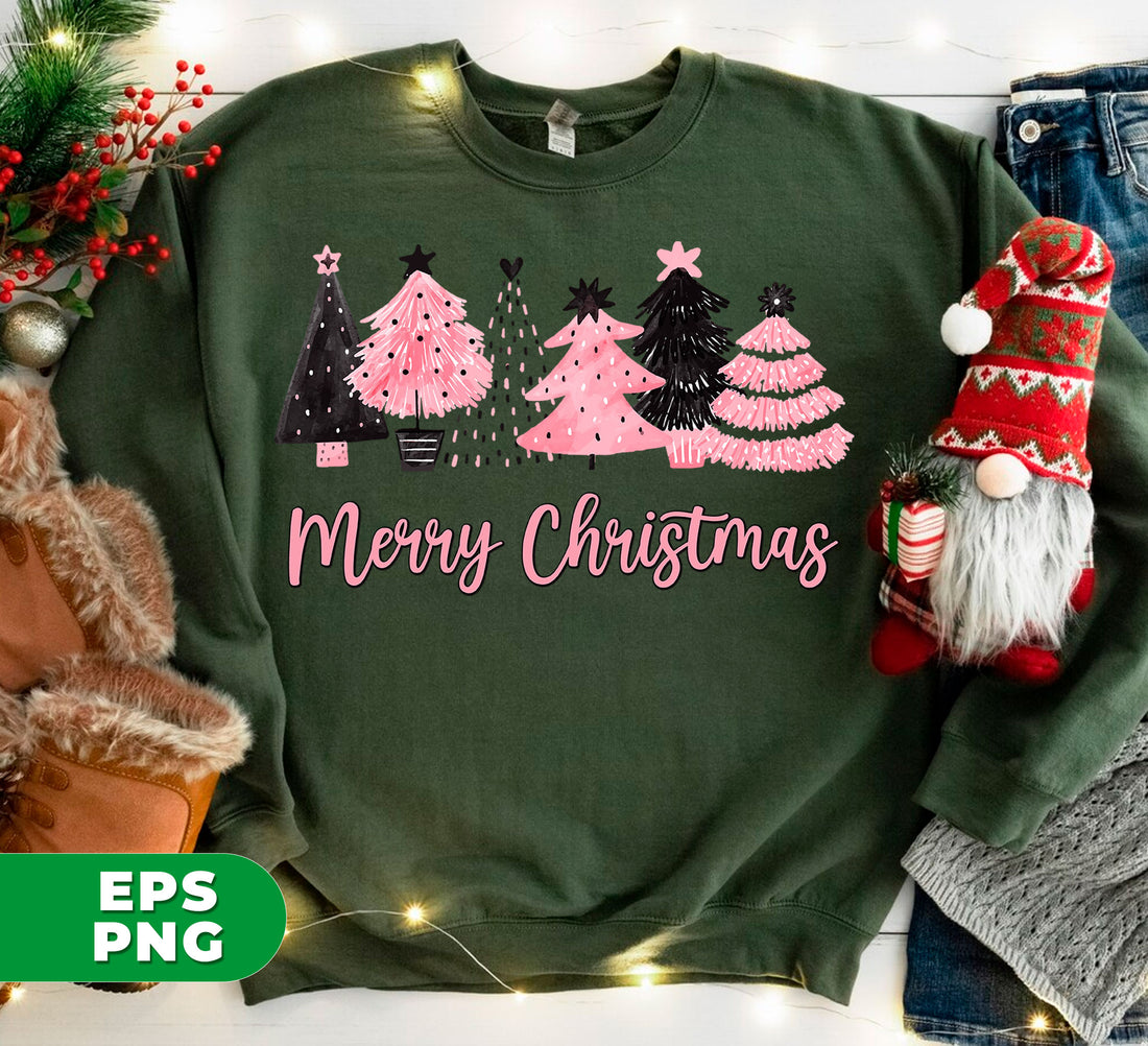 Looking for a unique and stylish way to decorate your home for the holidays? Look no further than our Christmas Tree Bundle, featuring Xmas trees in pink and trendy designs, all in digital PNG format perfect for sublimation printing. Bring a modern touch to your Christmas decor with this comprehensive set.