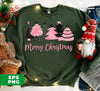 Christmas Tree Bundle, Set Of Xmas Tree, Pink Christmas, Trendy Christmas, Digital Files, Png Sublimation