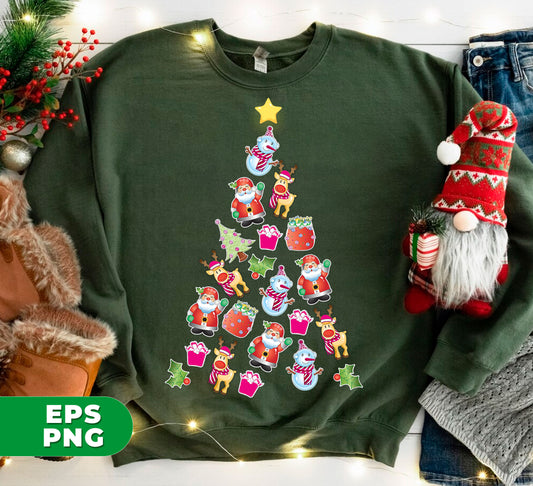 Experience the joy of the holiday season with our Christmas Tree Made By Xmas Element. This trendy and modern tree is perfect for any festive setting. Our digital files and png sublimation make it easy to incorporate in your holiday decor. Spread the love of Christmas with this unique and stylish tree.