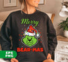 Merry Bear-mas, Grinch Bear, Bear Mixed Grinch, Trendy Christmas, Digital Files, Png Sublimation