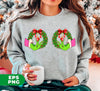 Funny Christmas, Grinch's Hands On The Boobs, Merry Titsmas, Digital Files, Png Sublimation