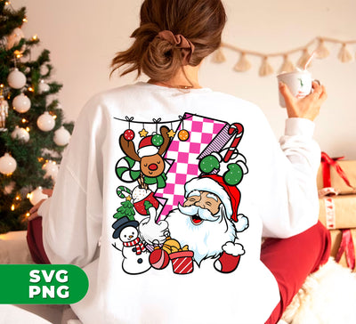 Groovy Santa, Funny Santa, 90s Christmas, Groovy Holiday, Digital Files, Png Sublimation