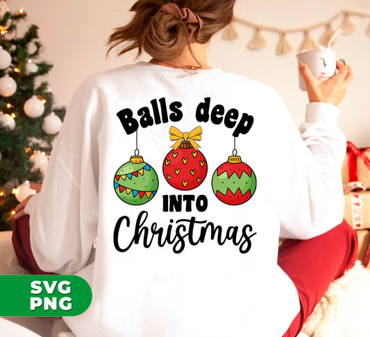 Get ready for the holiday season with our Balls Deep Into Christmas Baubles! These cute Christmas decorations come in a digital file format, perfect for all your crafting needs. Sublimate onto any surface with our high-quality PNG files. Spread the Christmas cheer with this unique and festive design.