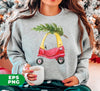 Baby Car Watercolor, Car Bring Xmas Tree, Cute Xmas Car, Digital Files, Png Sublimation