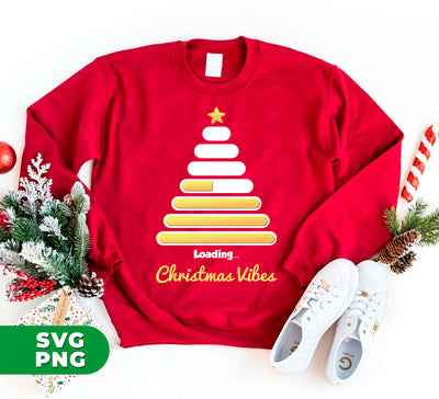 Christmas Tree, Golden Xmas Tree, Loading Xmas Tree, Digital Files, Png Sublimation