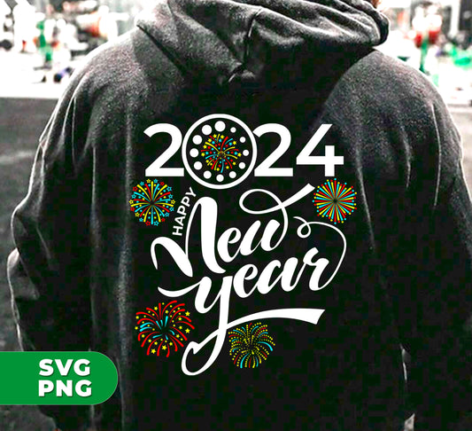 Celebrate the upcoming new year with our Loading 2024 digital files. These high-quality PNG sublimation designs feature colorful fireworks and the message "Happy New Year". Perfect for any New Year's celebration, these files are easy to use and will add a festive touch to your decorations. Get ready to ring in the new year with style!