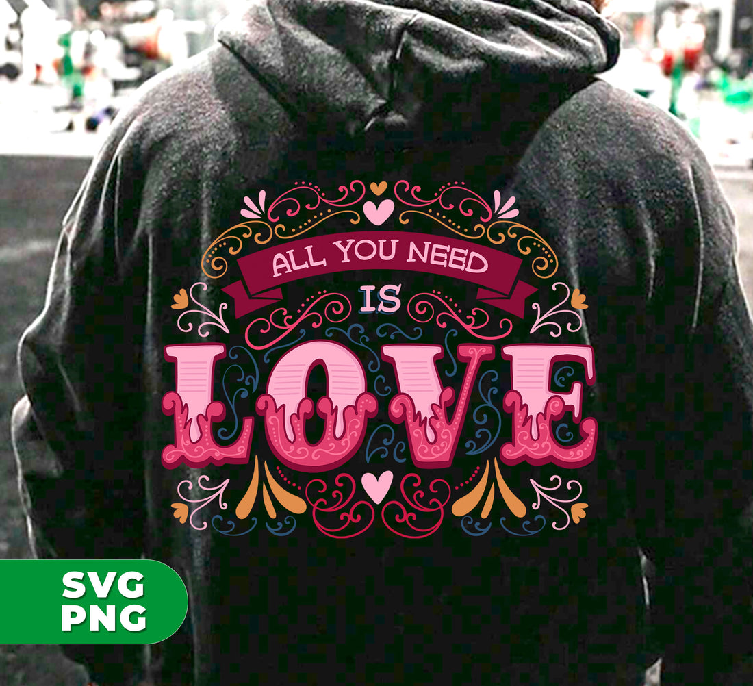 Experience the power of love with our digital files! Featuring "All You Need Is Love," "All I Need Is Love," and "I Need Love," this collection is perfect for any occasion. Use our high-quality PNG sublimation to express your love in a unique and customizable way. Spread the love now!
