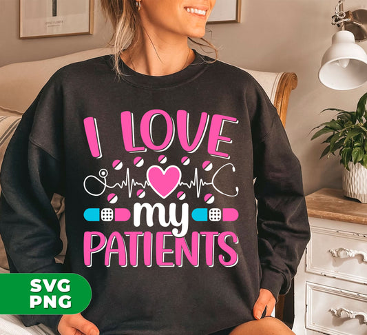 Show your appreciation for nurses with our "I Love My Patients" digital files! Perfect for Valentine's Day or any day, these PNG sublimations are a heartfelt way to show your love for the nurses in your life. Share the love and support our care providers with this unique and meaningful gift. Available now for download.