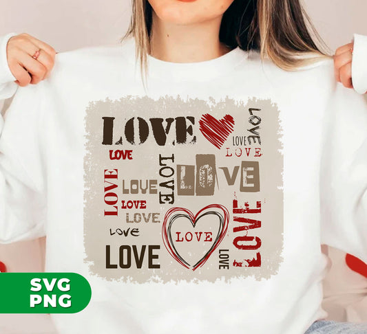 The Love Design, Love Text, and Valentine Design combine for the perfect Valentine's gift. These digital files offer high-quality Png sublimation for a beautiful and heartfelt present. Share your love with this unique and memorable design.