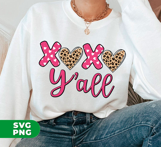 Get ready to spread love and joy this Valentine's Day with our Xoxo Valentine, Love Y'All, and Leopard Valentine digital files. Perfect for creating unique gifts or decorations, these high-quality PNG images can be used for sublimation on a variety of objects. Show your loved ones how much you care with these adorable designs.