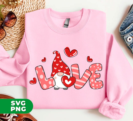 The Love Gnome is the perfect addition to your Valentine's Day decorations. Express your love with this cute and whimsical gnome design, available as a digital file in PNG format for easy sublimation. Let this gnome spread love wherever it goes!