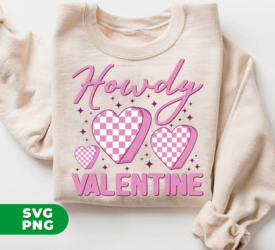 Howdy Valentine, Retro Valentine, Groovy Valentine, Digital Files, Png Sublimation