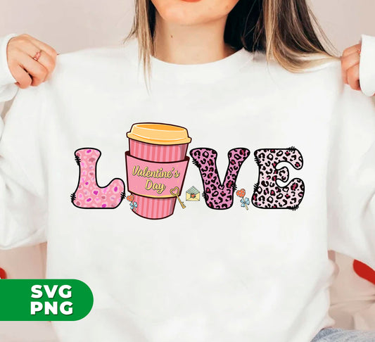 This digital collection features a stunning combination of love-themed designs with a trendy leopard print and a touch of pink. Perfect for creating high-quality sublimation products, these png files will bring a stylish and romantic touch to any project. Get yours now and make your designs stand out!