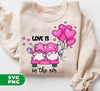 Love Is In The Air, Lovely Gnome, Couple Gnome, Pink Balloons, Digital Files, Png Sublimation