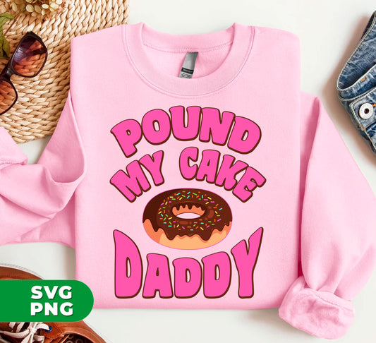 Add a touch of sweetness to your digital designs with Pound My Cake Daddy, Love Daddy, Pink Doughnut! This set of high-quality PNG sublimation files is perfect for creating eye-catching designs with crisp, clear details. Elevate your designs with this deliciously delightful addition!