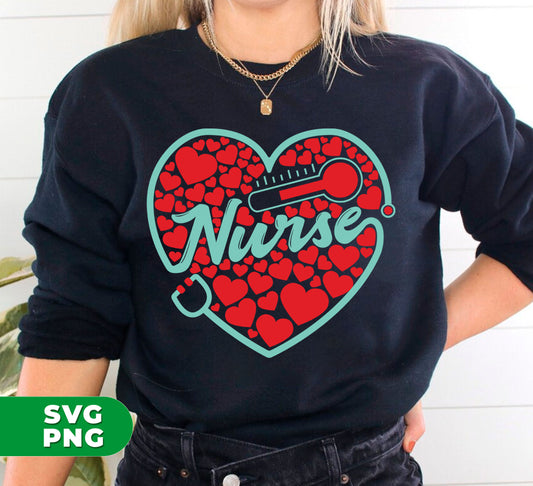 "Share your love for the healthcare profession with our My Nurse Is Valentine digital files. Featuring unique and heartfelt designs, express your appreciation for the nurses in your life with Nurse In My Heart and Nurse Lover designs. Perfect for creating custom sublimation products with our high-quality PNG files."
