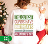 The Cutest Cupids Have Birthdays On Valentine's Day, Cupid Birthday, Digital Files, Png Sublimation