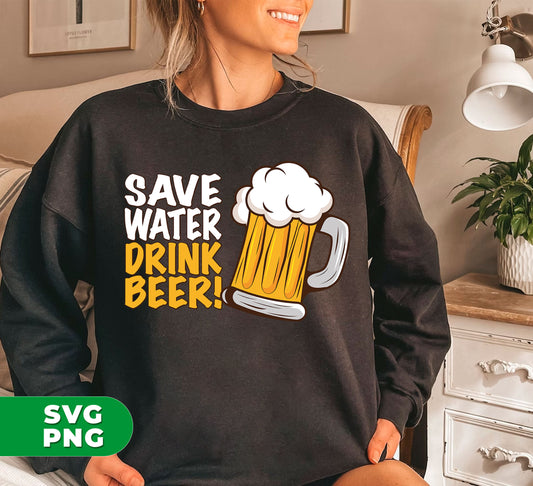 "Stay hydrated and enjoy your favorite brew with these Best Beer Glasses. Designed for beer lovers, these glasses proclaim the message 'Save Water, Drink Beer, Love Beer'. Access and customize digital files easily with Png Sublimation. Perfect for home brewing or gifting."
