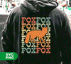 Fox Lover, Retro Fox, Fox Silhouette, Fox Vintage, Digital Files, Png Sublimation