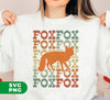 Fox Lover, Retro Fox, Fox Silhouette, Fox Vintage, Digital Files, Png Sublimation