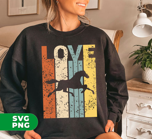 Discover the timeless charm of the Love Horse collection. Featuring retro and vintage designs with stunning horse silhouettes, these digital files in PNG format are perfect for any horse lover. Create your own unique designs and express your passion for horses with these high-quality sublimation graphics.