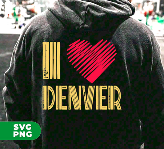 Discover the love for Denver with our digital files. Featuring iconic Denver imagery, express your Denver pride with ease. High-quality png files for sublimation, perfect for any project. Show your Denver love with 100% digital convenience.