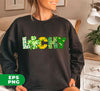Patrick Pattern, Patrick's Day, Lucky Leaves, Clover Pattern, Digital Files, Png Sublimation