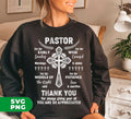 Show your appreciation for your pastor with our digital files. Perfect for sublimation, these png images feature 