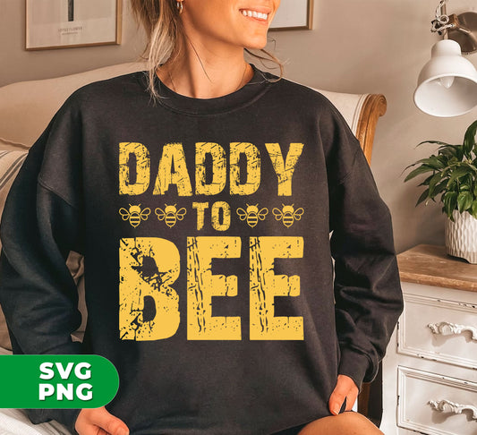 "Daddy To Bee, Love Bee, and Bee Lover unite with this Bee Silhouette digital file. Perfect for use with sublimation printing, this PNG file allows you to add a touch of bee-themed love to any project. Get buzzin' with these expertly crafted designs!"