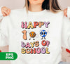 Happy 100 Days Of School, Groovy School, Love Ball, Digital Files, Png Sublimation