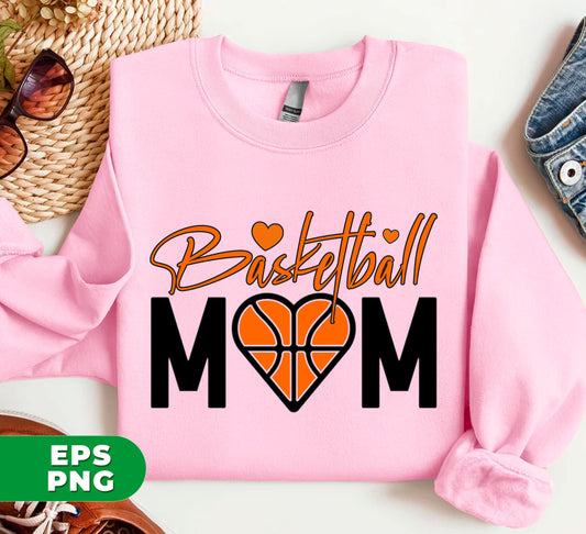 This digital file bundle is perfect for the basketball mom who loves the sport as much as she loves her kids. Share your passion with the world with these sublimation-ready designs featuring "Basketball Mom," "Love Basketball," "Love Mom," and "Basketball Lover." Get them in PNG format for easy use and customization.