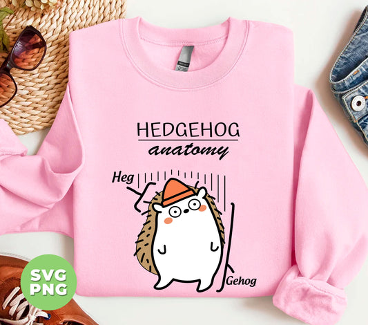 Hedgehog Anatomy, Hed And Gehog, Hedgehog Lover, Digital Files, Png Sublimation