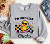 I'm Just Here For The Chicks, Cute Chicks, Kid Easter, Digital Files, Png Sublimation