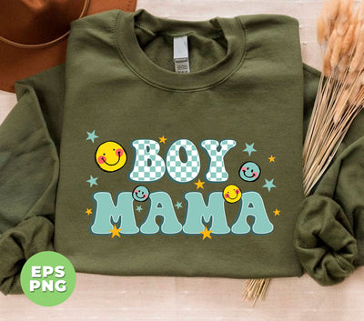 Boy Mama, Mama Boy, Love Mom, Mother's Day Gift, Digital Files, Png Sublimation