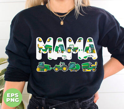 Mama Lover, Mother's Day Gift, Green Truck, Green Car, Digital Files, Png Sublimation