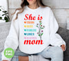 She Is Strong, Brave, Fearless, Lovely, Beautiful, Mom Gift, Digital Files, Png Sublimation