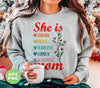 She Is Strong, Brave, Fearless, Lovely, Beautiful, Mom Gift, Digital Files, Png Sublimation